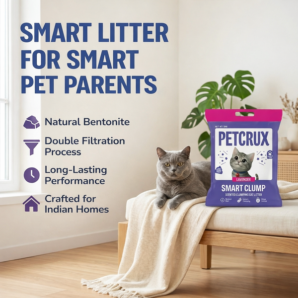 Petcrux Lavender & Lemon Scented Smart Clumping Cat Litter