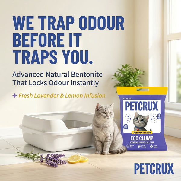 Petcrux Lavender & Lemon Scented Eco Clumping Cat Litter
