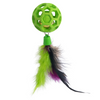JW Cataction Feather Ball with Bell Toy for Cats (Green) Cats-Toys JW