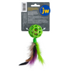 JW Cataction Feather Ball with Bell Toy for Cats (Green) Cats-Toys JW