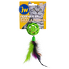 JW Cataction Feather Ball with Bell Toy for Cats (Green) Cats-Toys JW