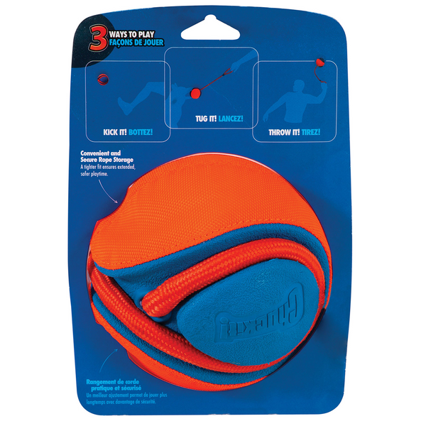 Chuckit! Rope Fetch Toy for Dogs (Orange&Blue)
