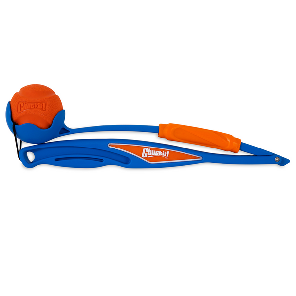 Chuckit! Fetch and Fold Ball Launcher for Dogs (Blue/Orange)