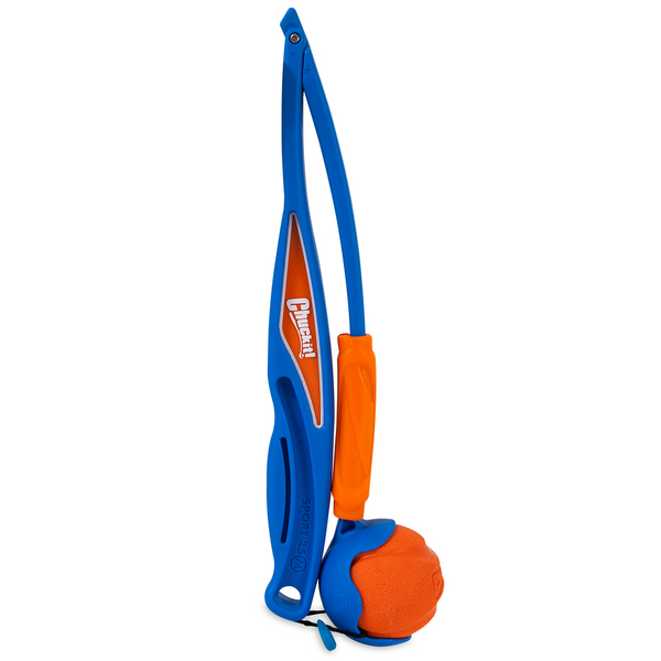 Chuckit! Fetch and Fold Ball Launcher for Dogs (Blue/Orange)