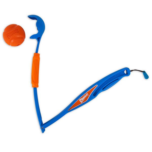 Chuckit! Fetch and Fold Ball Launcher for Dogs (Blue/Orange)