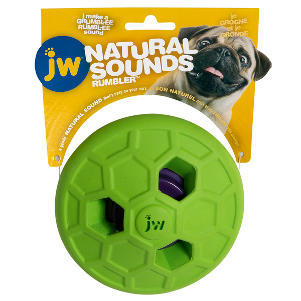 JW Natural Sound Rumbler Toy for Dogs (Green)