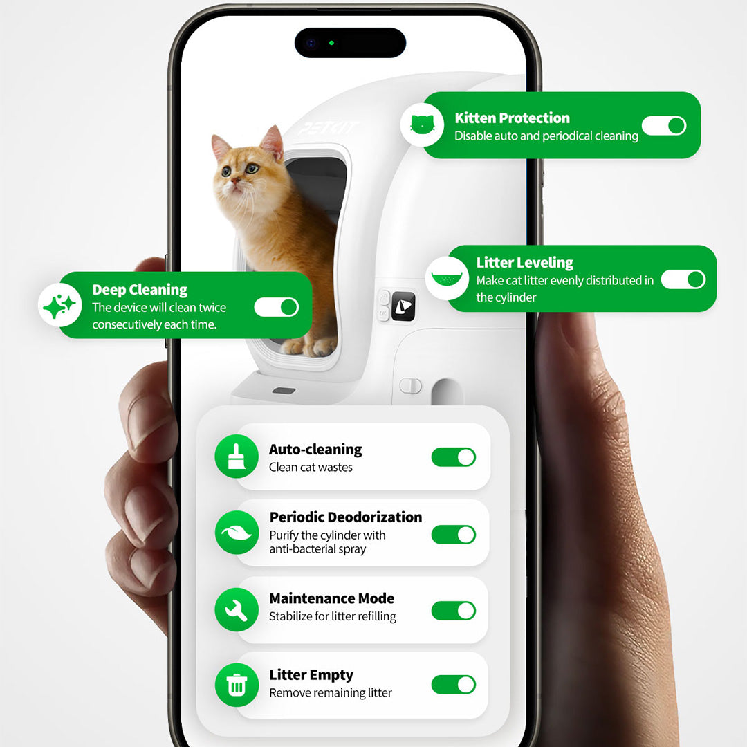 Petkit PuraMax2 Automatic Self Cleaning App Controlled 2.4G WiFi Litter Box for Cats (White) Litter Supplies Petkit Dropship