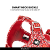 Truelove Floral No Pull Pet Harness for Dogs (Poppy Red) Dogs-Collar, Leashes, harnesses True Love