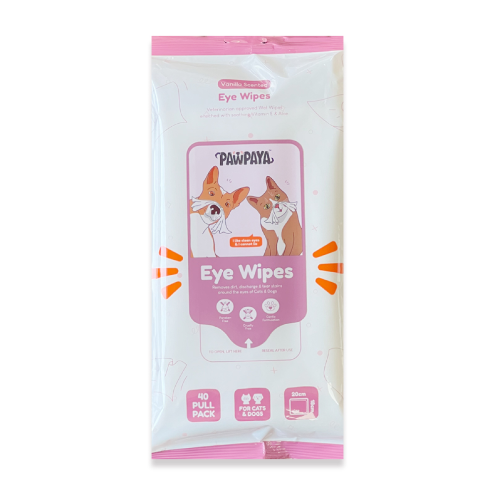 Pawpaya Eye Wipes for Dogs and Cats