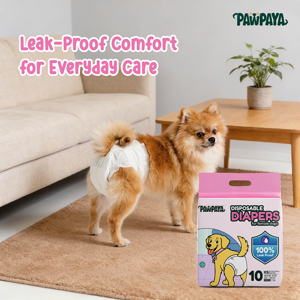 Pawpaya 100% Leak Proof Disposable Diapers for Female Dogs Dogs-Health & Wellness Pawpaya