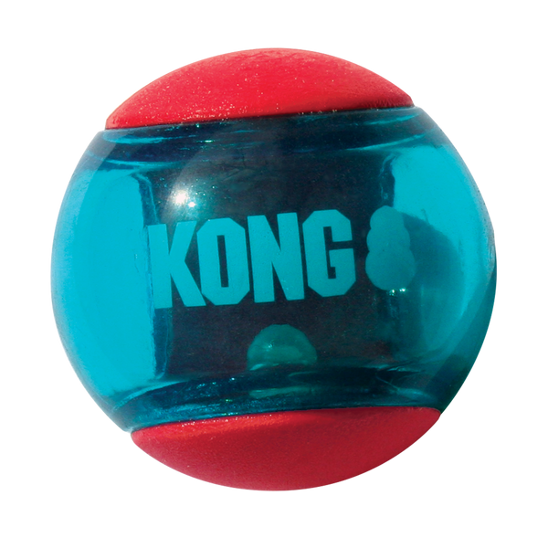Kong Squeezz Action Ball 3pk Toy for Dogs (Red & Blue)