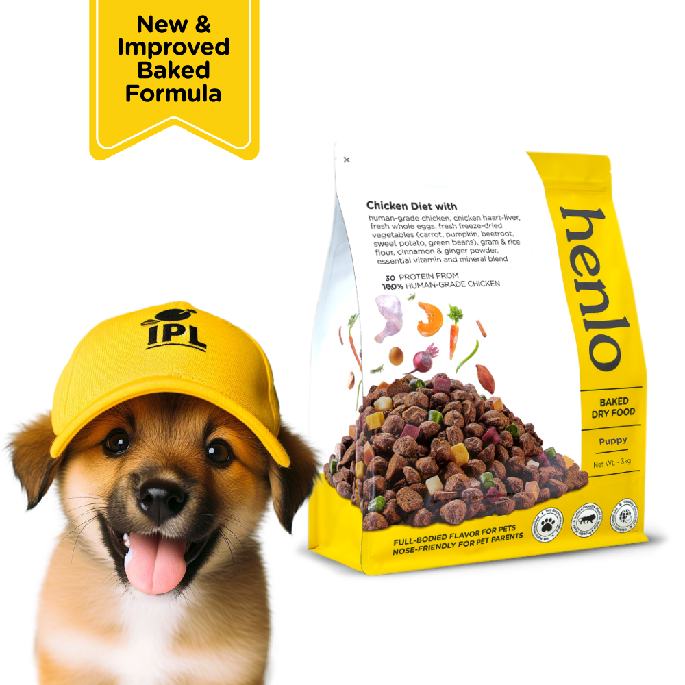 Henlo Baked Dry Food for Puppies | 100% human grade ingredients