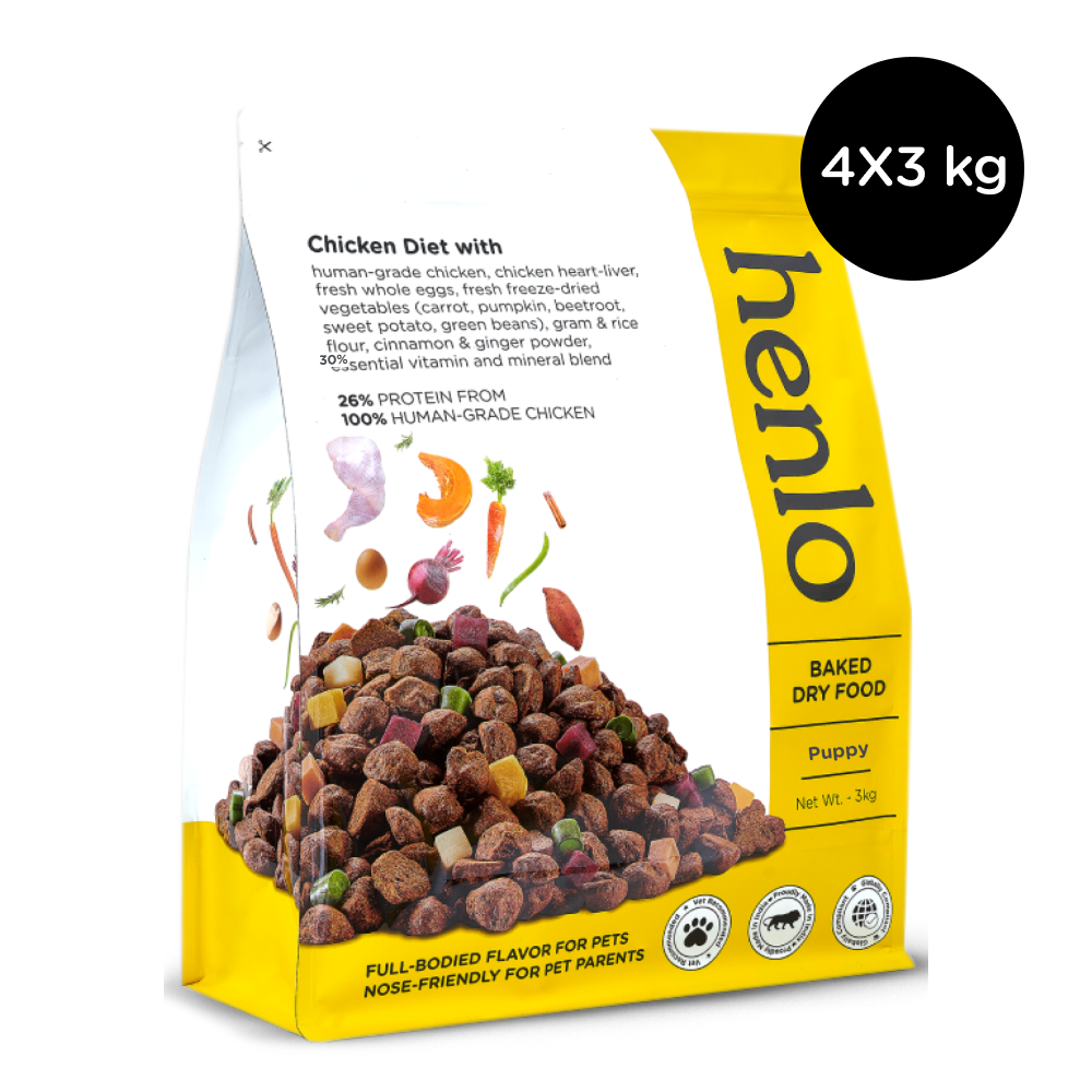 Henlo Baked Dry Food for Puppies | 100% human grade ingredients