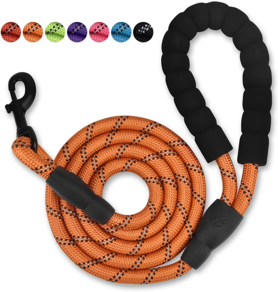 Pet Vogue Reflective Rope Leash for Dogs (Orange)