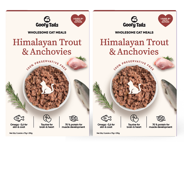 Goofy Tails Himalayan Trout & Anchovies Cat Meals