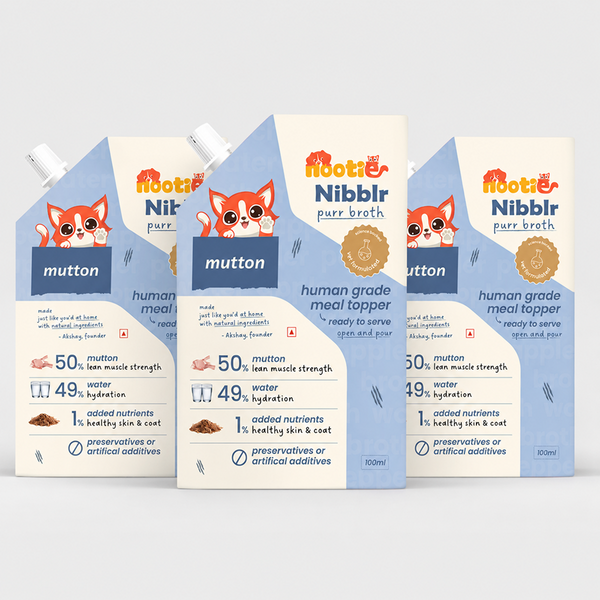 Nootie Nibblr Mutton Bone Broth Hydrating Meal Topper Cat Wet Food