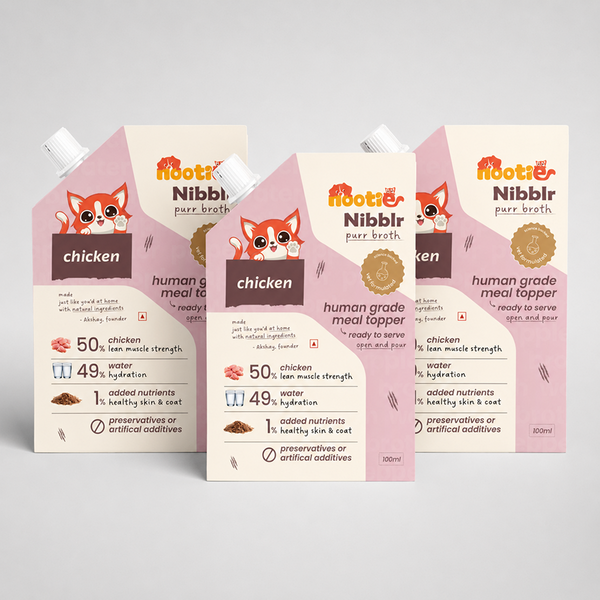 Nootie Nibblr Chicken Bone Broth Hydrating Meal Topper Cat Wet Food