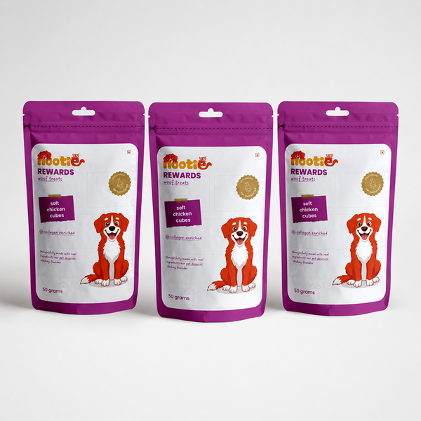 Nootie Rewards Woof Soft Chicken Cubes Dogs Treats