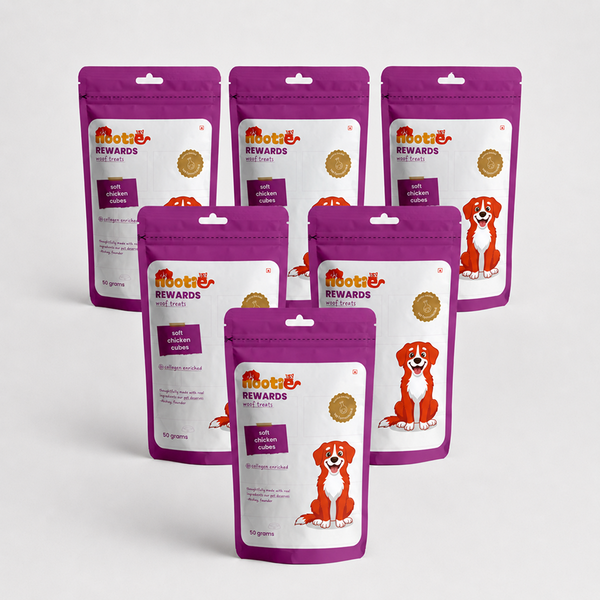 Nootie Rewards Woof Soft Chicken Cubes Dogs Treats