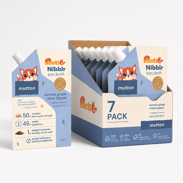 Nootie Nibblr Mutton Bone Broth Hydrating Meal Topper Cat Wet Food