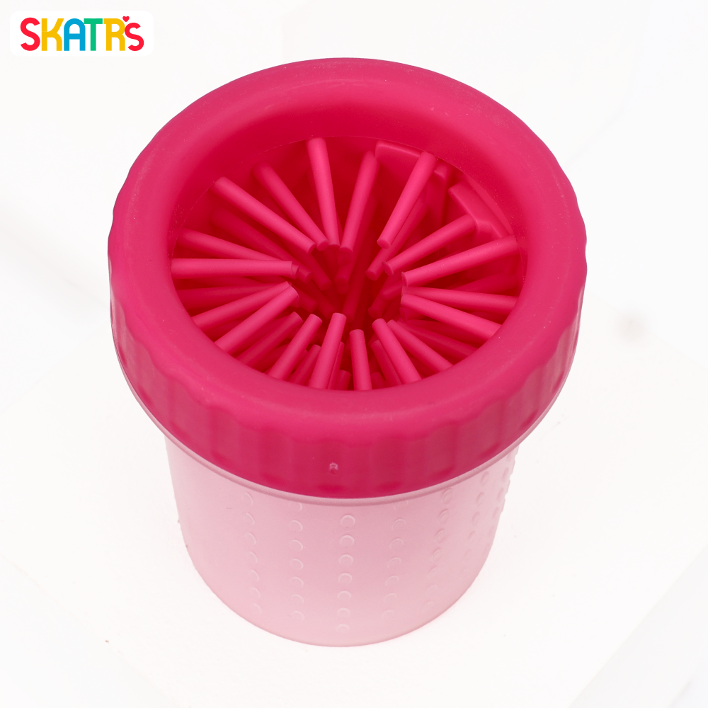 Skatrs Paw Cleaner for Dogs (Pink) Dogs-Grooming Supplies Skatrs