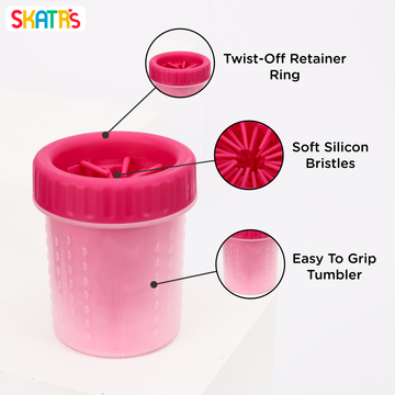 Skatrs Paw Cleaner for Dogs (Pink)