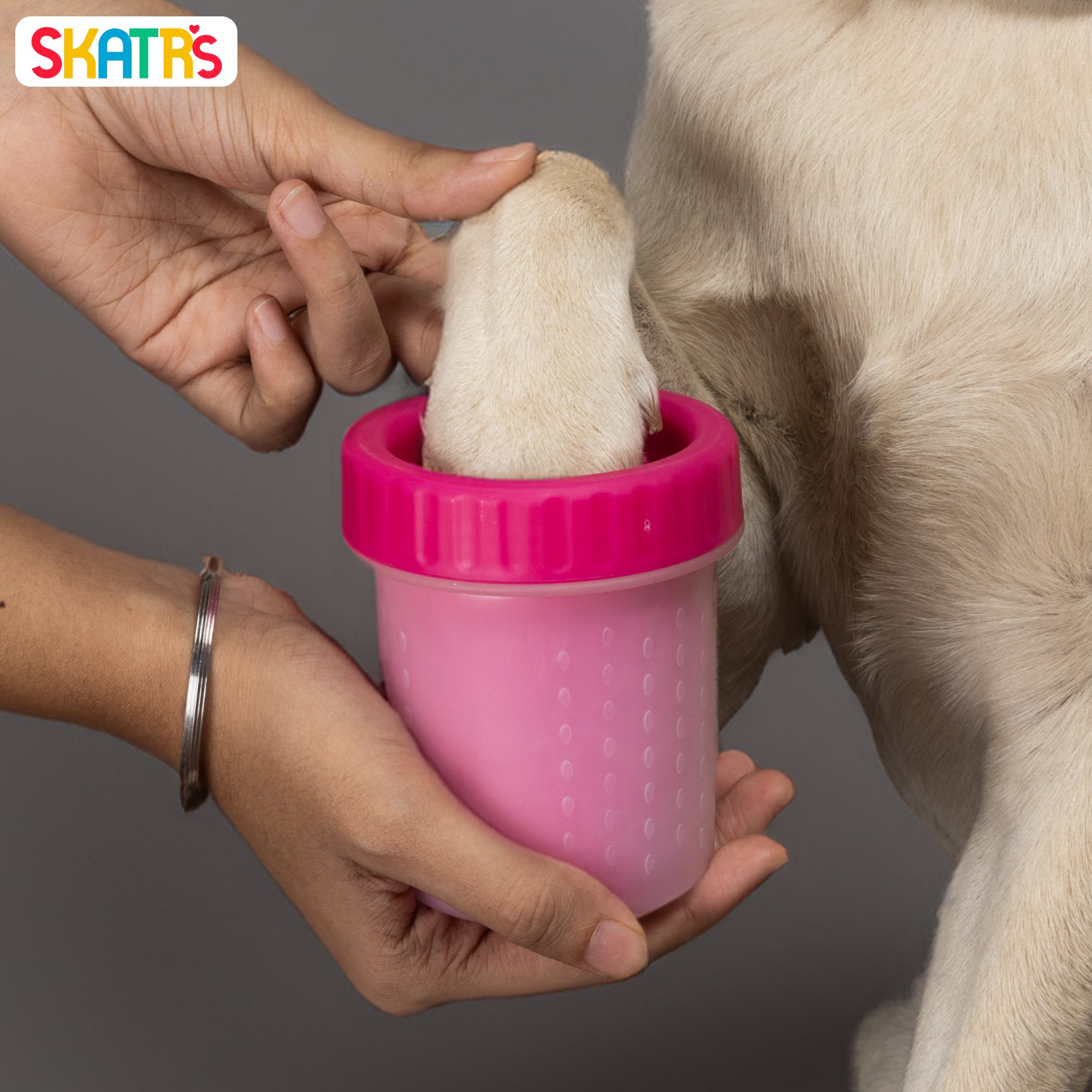 Skatrs Paw Cleaner for Dogs (Pink)