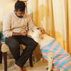Pawgypets Fur Sleeveless Sweater for Dogs and Cats (Blue/Pink) Both-Clothing & Accessories Pawgypets Dropship