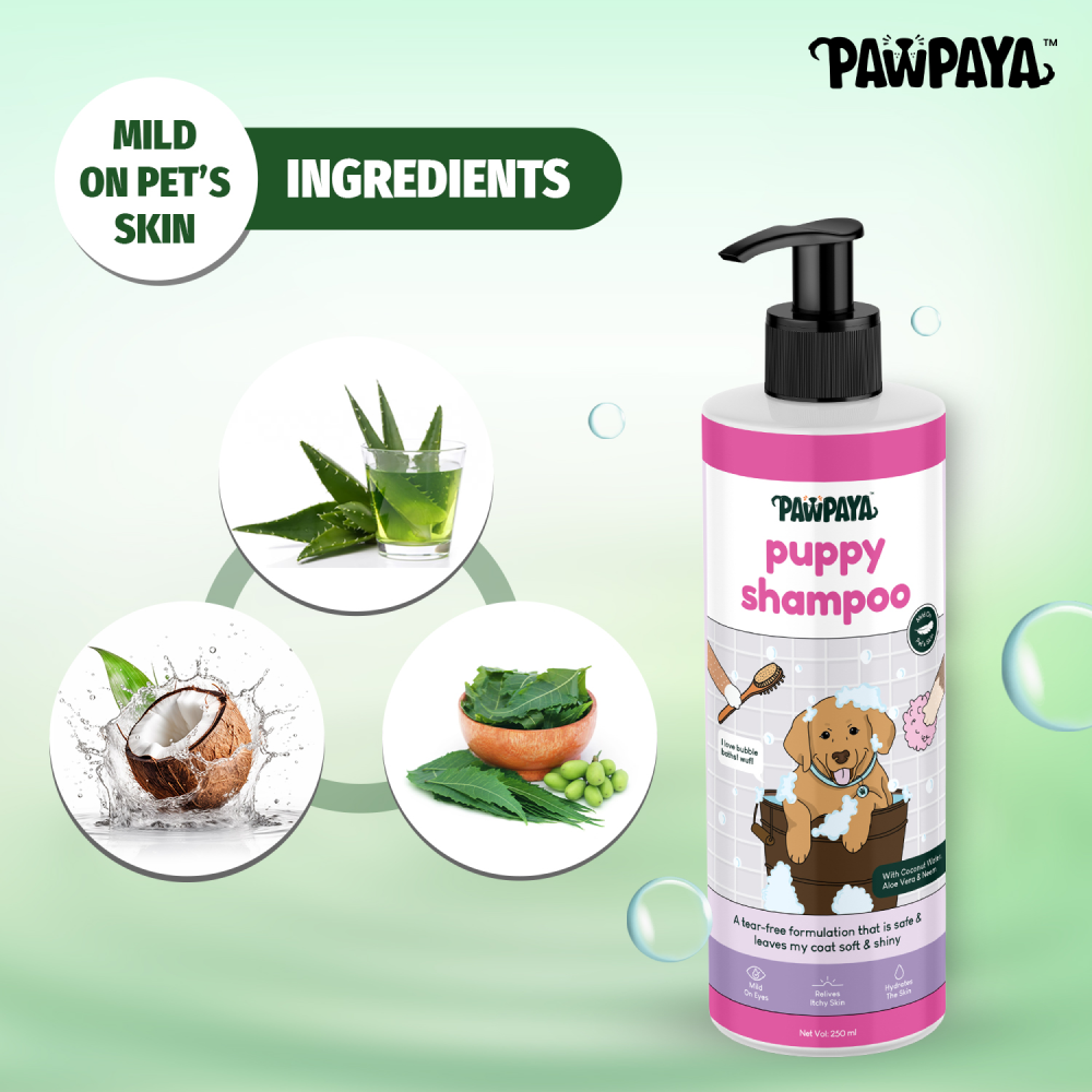Pawpaya Puppy Shampoo for Dogs Dogs-Grooming Supplies Pawpaya