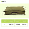 Pawpourri Monsoon Outdoor Lounger Bed for Dogs and Cats (Olive) Dogs-Bedding, Mats & Travel Supplies Pawpourri Dropship
