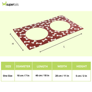 Pawpourri Stay On Mat for Dogs and Cats (Red)