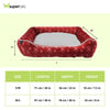 Pawpourri Christmas Cuddler Bed for Dogs (Red) Dogs-Bedding, Mats & Travel Supplies Pawpourri Dropship