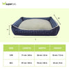 Pawpourri Jacquard Super Soft Sherpa Seat Bed for Dogs (Blue) Dogs-Bedding, Mats & Travel Supplies Pawpourri Dropship