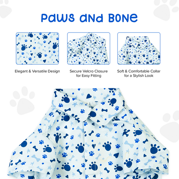 15buttons Paws and Bones Shirt for Dogs