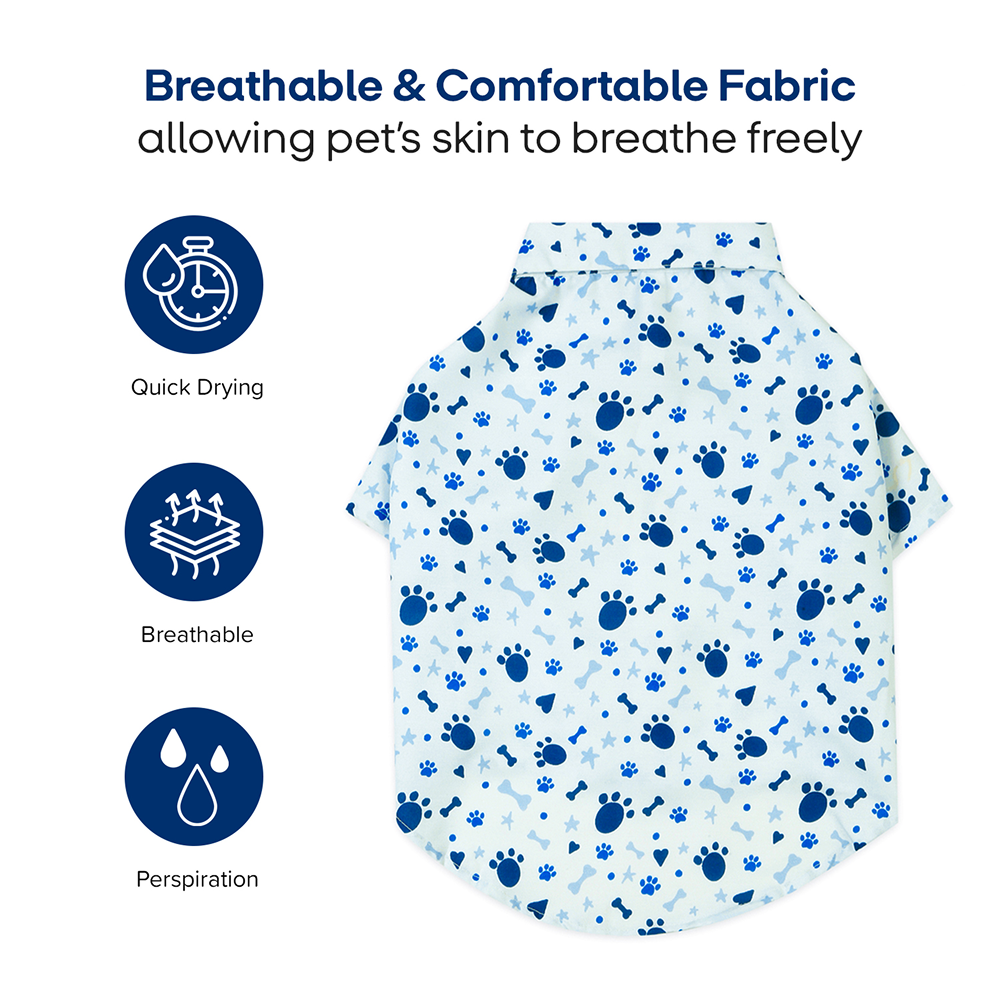 15buttons Paws and Bones Shirt for Dogs Dogs-Clothing & Accessories 15buttons Dropship