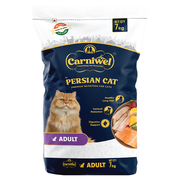 Carniwel Natural Nutrition for Skin, Digestion & Hairball Control Persian Adult Cat Dry Food Cats- Dry food Carniwel 7kg