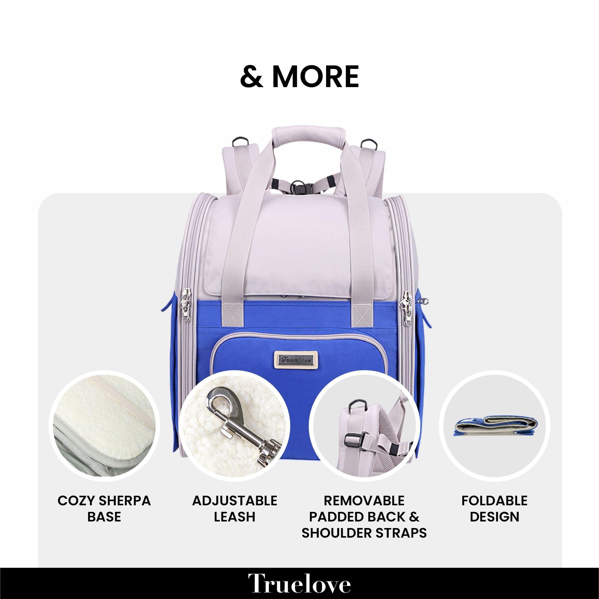 Truelove Pet Outdoor Carrier for Dogs & Cats (Wistful Mauve) Both-Bedding, Mats & Travel Supplies Truelove