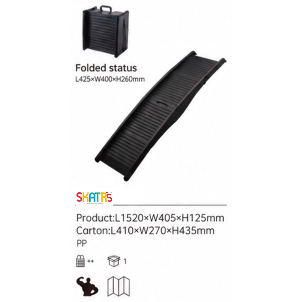 Skatrs Folding Anti Slip Coated Ramp for Dogs & Cats