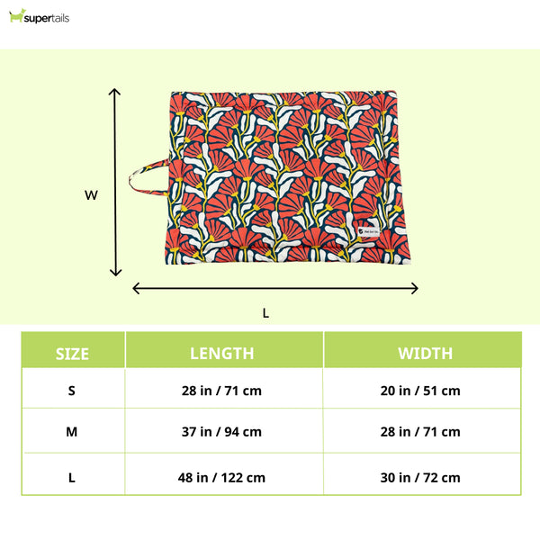 Pet Set Go Tropical Bloom Mat for Dogs