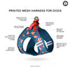 Pets Way Cupid Air Mesh Printed Harness for Puppies and Small Dogs Dogs-Collar, Leashes, harnesses Pets Way