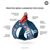 Pets Way Sunny Air Mesh Printed Harness for Puppies and Small Dogs Dogs-Collar, Leashes, harnesses Pets Way