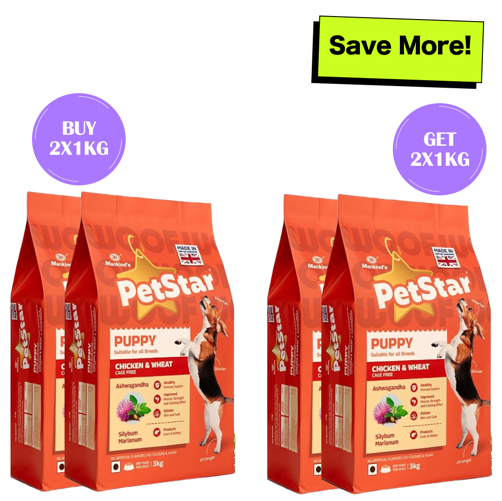 Mankind Petstar Chicken and Wheat Puppy Dry Food