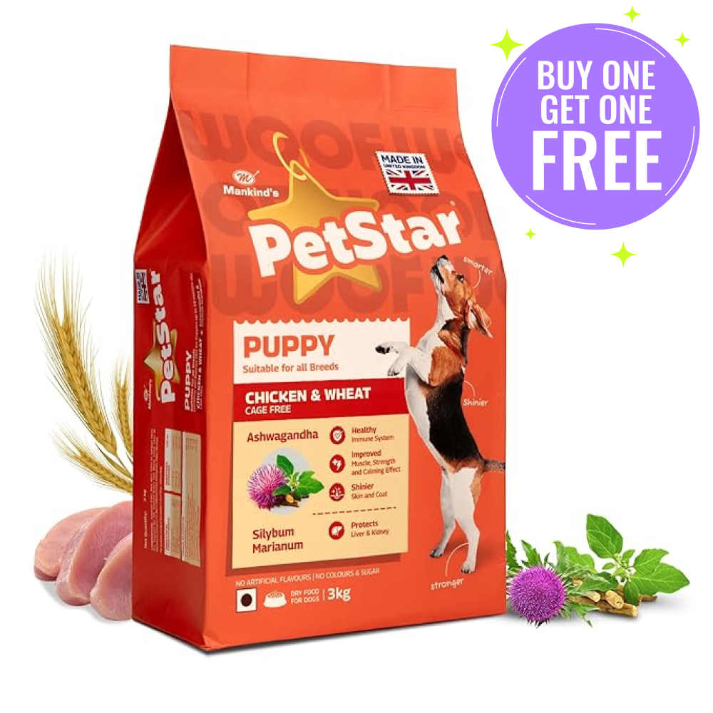 Mankind Petstar Chicken and Wheat Puppy Dry Food