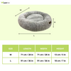 Petter World Anxiety Relieving Donut Bed for Dogs and Cats (Grey)