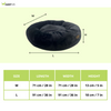 Petter World Anxiety Relieving Donut Bed for Dogs and Cats (Charcoal) Both-Bedding, Mats & Travel Supplies Petter World Dropship