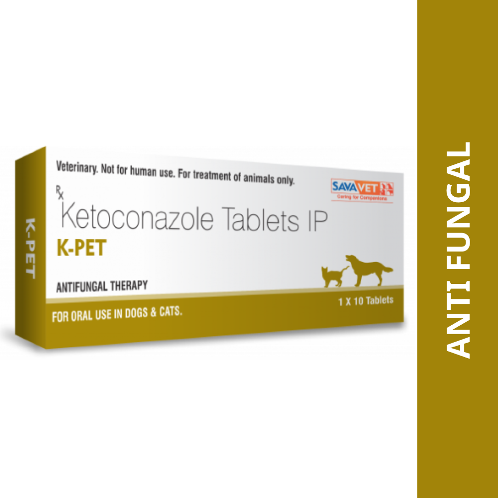 Savavet K Pet (Ketoconazole) Tablet for Dogs & Cats (pack of 10 tablets)