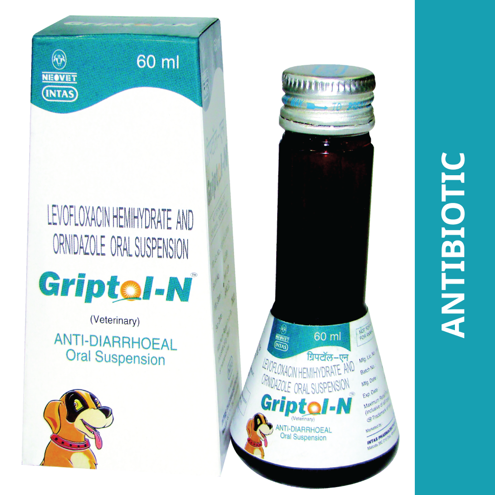 Intas Griptol N Syrup for Dogs (60ml)