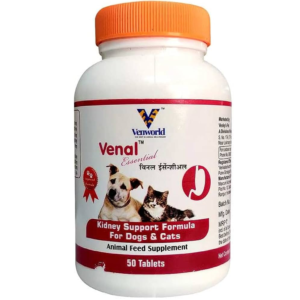 Venkys Venal Essentials Tablet for Dogs and Cats (pack of 50 tablets)