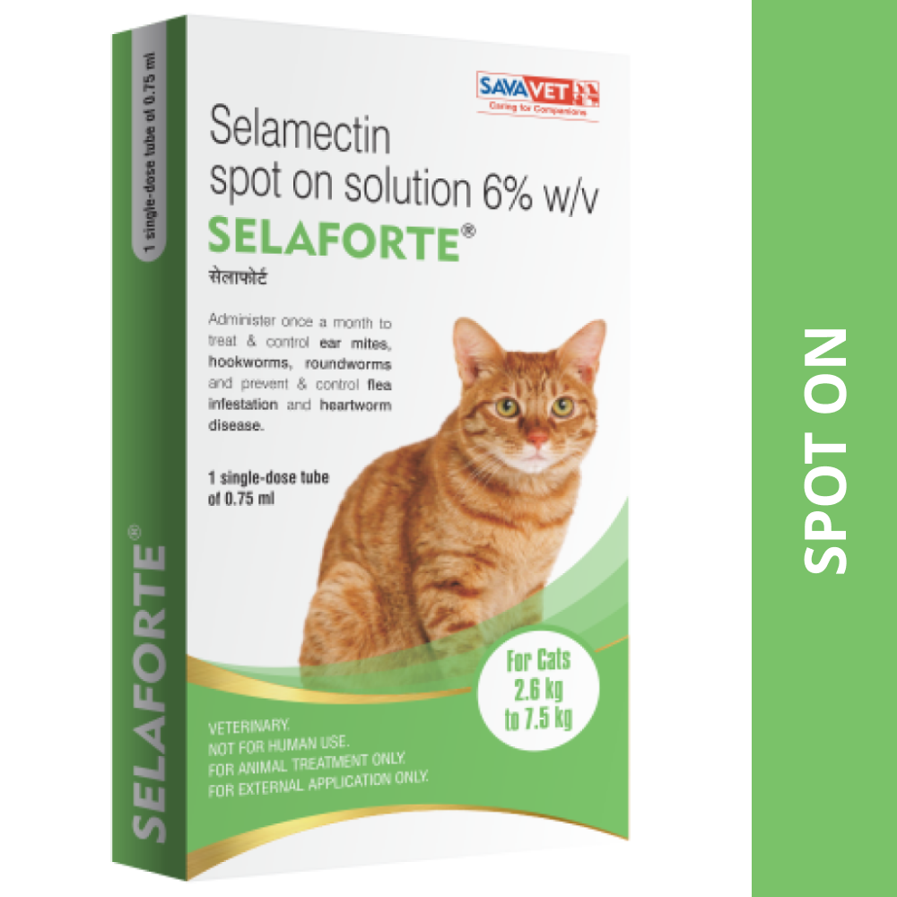 Savavet Selaforte (Selamectin) Tick and Flea Control Spot On for Cats