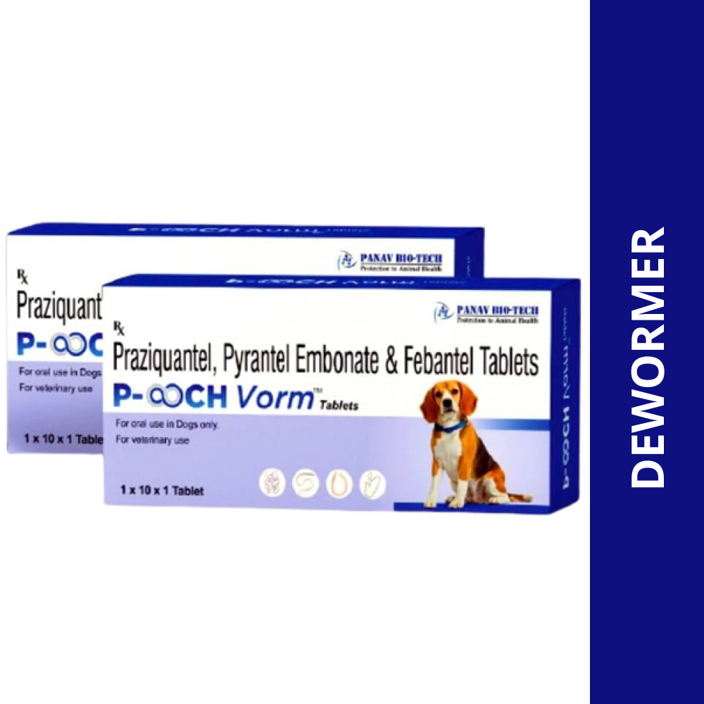 Dyntec Pooch Vorm Dewormer Tablets for Dogs (pack of 10 tablets)